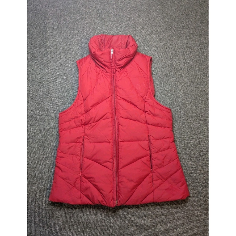 Kenneth‎ Cole Reaction Red Puffer Vest Womens Size Small Pockets Lightweight